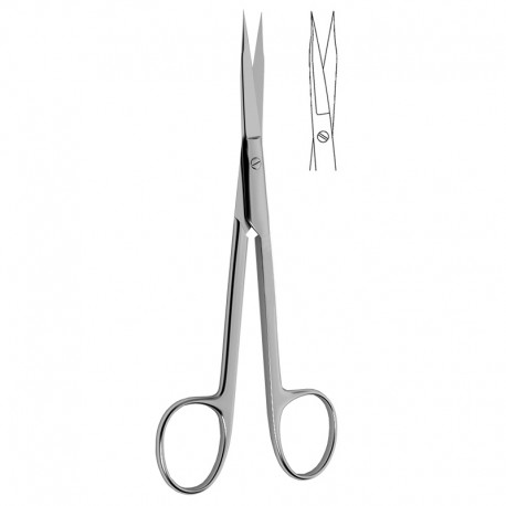 Fox Gum & Tissue Scissors, 1 Serrated Blade, 5 1/8" (13.0 Cm), Curved